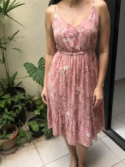 Vestido leve dobrado, molde Nível 3