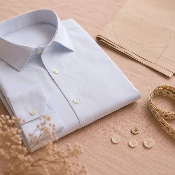Camisa básica masculina dobrada, molde Nível 1